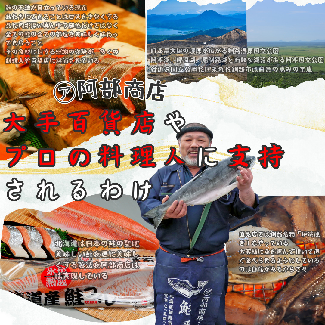 【3ヶ月連続定期便】マルア阿部商店特選 氷塩熟成 紅鮭切身 12切(4枚入×3袋) 定期便 鮭 サケ 紅鮭 おかず 魚 魚介 海鮮 シャケ 切り身 _F4F-8090