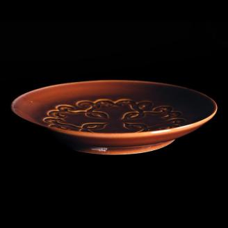 AINU×有田焼 日川清デザイン 2枚セット アイヌ 阿寒 民芸品 北海道 雑貨 グッズ 日用品 民芸 伝統 文様 _F4F-2579