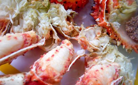 【期間限定！寄附額改定↓！】【茹でたて未冷凍】北海道産・ボイル花咲蟹2尾で1.0～1.2kg かに カニ 花咲ガニ 釧路 海鮮 _F4F-4789