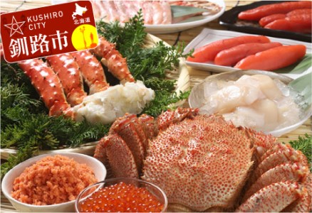 【期間限定！寄附額改定↓！】【海鮮魚卵豪華セットE】毛がに（5尾）・ボイルタラバ脚6肩・イクラ・たらこ・明太子・ズワイ蟹ポーション・ホタテ玉冷凍 毛がに タラバ イクラ F4F-0417