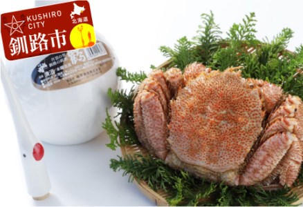 【期間限定！寄附額改定↓！】釧路福司「鶴」本醸造と毛蟹のセット ふるさと納税 酒 かに F4F-0537