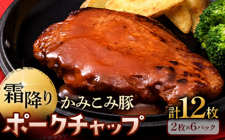 かみこみ豚のポークチャップ 200g×2枚×6パック 計12枚 合計 2.4kg 豚肉 豚丼 北海道  真空 豚 ポーク _F4F-2363