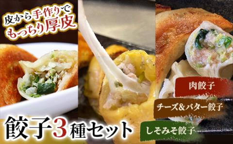 【期間限定！寄附額改定↓！】肉餃子・しあわせの黄色いチーズ＆バター・しそみそ餃子 _F4F-2513
