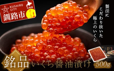 新物【北海道産】いくら醤油漬 500g(500g×1） いくら 小分け イクラ 北海道 鮭いくら 鮭 _F4F-8916