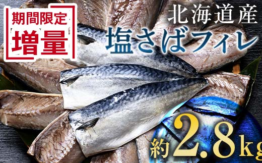 北海道産 無添加 塩さばフィレ約2.8kg＜釧之助 ご飯に合うおかずの定番＞ 北海道 笹谷商店 釧之助 無添加 天然 _F4F-8871