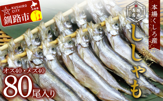 本場くしろ産 ししゃもオス・メス80尾入り！ 本ししゃも 魚 ししゃも 魚好きのオス プチプチたまごのメス 魚介 グルメ シシャモ 北海道産 国産 魚 魚介 海の幸 _F4F-9169