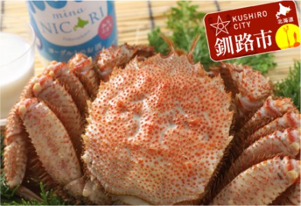 【期間限定！寄附額改定↓！】釧路福司 リキュールヨーグルトのお酒 みなニコリと毛がにの400gセット ふるさと納税 酒 かに F4F-5343