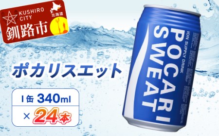 【期間限定！寄附額改定↓！】ポカリスエット340ml缶×24本 ふるさと納税 飲料 F4F-5491