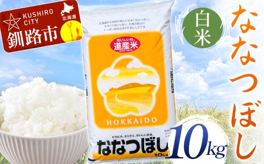 【期間限定！寄附額改定↓！】【令和7年度産】 ななつぼし 10kg 白米 北海道産 米 コメ こめ お米 通常発送 _F5F-0160