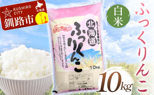 【期間限定！寄附額改定↓！】【令和7年度産】ふっくりんこ 10kg 白米 北海道産 米 コメ こめ お米 白米 玄米 通常発送 _F5F-0164