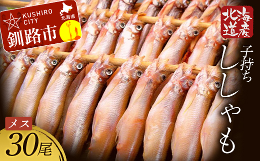 北海道産・子持ちししゃも 30尾入 ふるさと納税 魚 _F4F-7768
