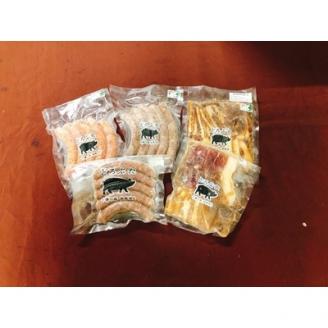 どろぶた十勝帯広セットA 計5種5点(ソーセージ3種・味付豚丼用・ジンギスカン)【配送不可地域：離島】