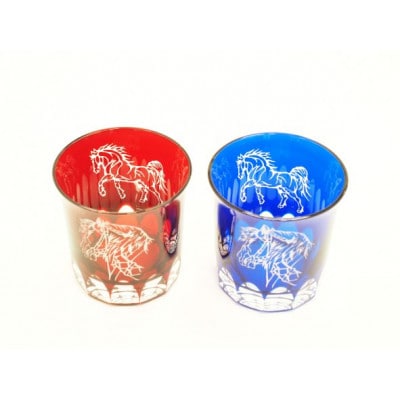 最高級ばん馬切子グラスセット