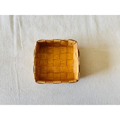 白樺細工 四角カゴ