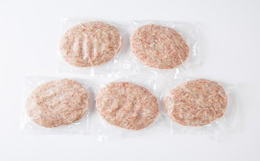 オリジナル玉ねぎソースで食べるハンバーグステーキ(生タイプ)5食セット【配送不可地域：離島】