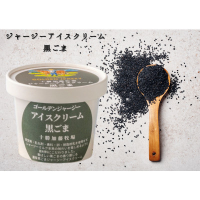 ゴールデンジャージーアイスクリーム6個セット(ミルク3個、アーモンドプラリネ・黒ごま・抹茶 各1個)【配送不可地域：離島】