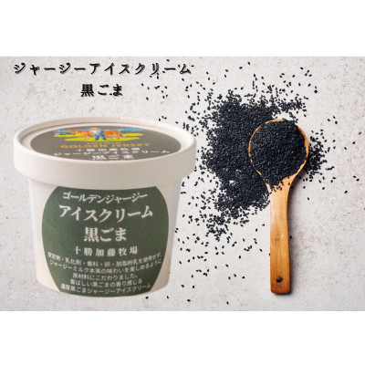 ゴールデンジャージーアイスクリーム12個セット(ミルク・アーモンドプラリネ・黒ごま・抹茶 各3個)【配送不可地域：離島】