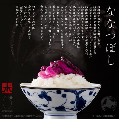 2023年7月発送開始『定期便』北海道産 ななつぼし 精米10kg(5kg×2袋)全3回