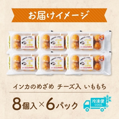 十勝 インカのめざめ いももち 8個入×6パック もちもちチーズ入り じゃがいも 北海道 帯広市【配送不可地域：離島】