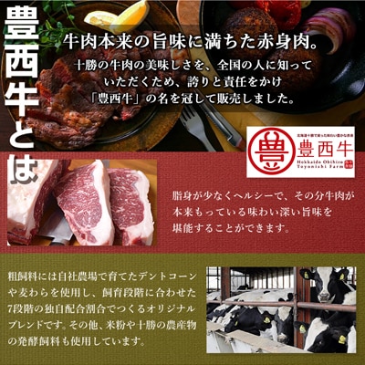 2023年1月発送開始『定期便』豊西牛100%ハンバーグ ・サーロインステーキ・焼肉セット全3回【配送不可地域：離島】