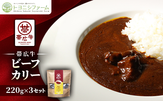 帯広牛ビーフカリー　220g×3セット