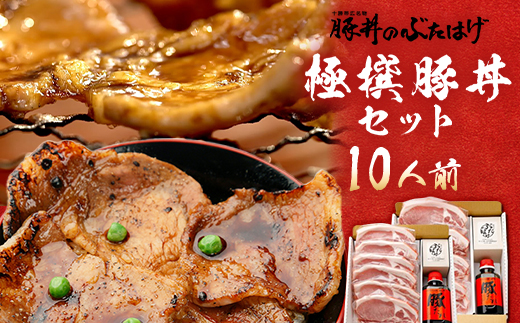 豚丼のぶたはげ「極撰豚丼セット10人前」【配送不可地域：離島】