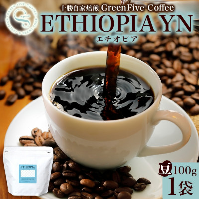 コーヒー豆 エチオピア 100g 1袋 品質すべてにこだわったコーヒー 北海道 帯広市