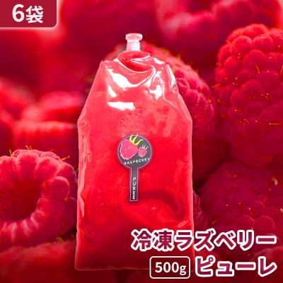 【北海道十勝産 贅沢ピューレ】冷凍ラズベリーピューレ 3kg(500g×6袋)【配送不可地域：離島】