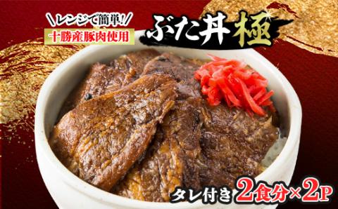 レンジで簡単!冷凍ぶた丼極(肉100g×2、タレ15g×2入り)×2パックとぶた丼のタレセット【配送不可地域：離島】