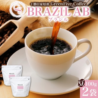 コーヒー豆 ブラジル 100g×2袋 鮮度を高めたスペシャルティコーヒー 北海道 帯広市