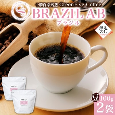 熨斗 コーヒー豆 ブラジル 100g 2袋 鮮度を高めたスペシャルティコーヒー 北海道 帯広市