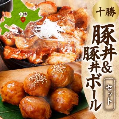 十勝 豚丼＆豚丼ボール(各1パック)焼くだけ 食べきりサイズ 秘伝のタレ付き 北海道 帯広市【配送不可地域：離島】