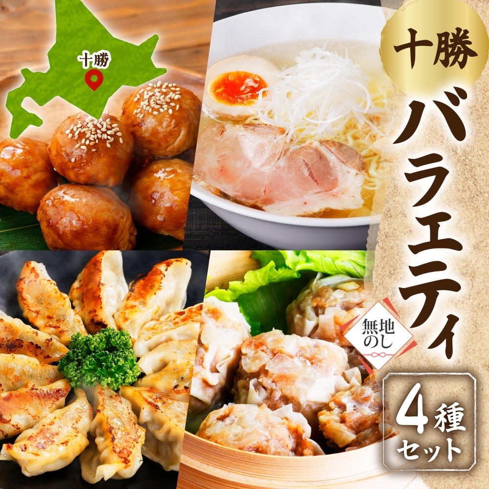 【無地熨斗】掛村 十勝バラエティセット 4種 北海道産豚肉使用 北海道 帯広市【配送不可地域：離島】