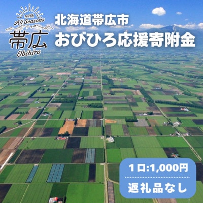 【返礼品なし】帯広市への応援寄附(1口1,000円)