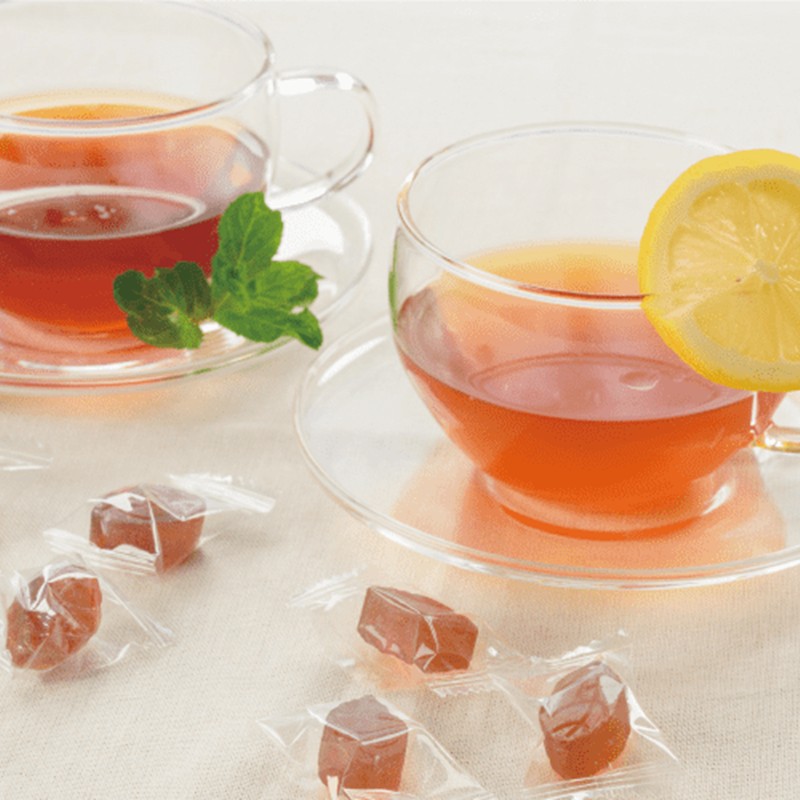 《7営業日以内に発送》テアフラビンドロップス 2種セット ( 飴 あめ アメ 菓子 はちみつ レモンティー ミントティー )【080-0083】