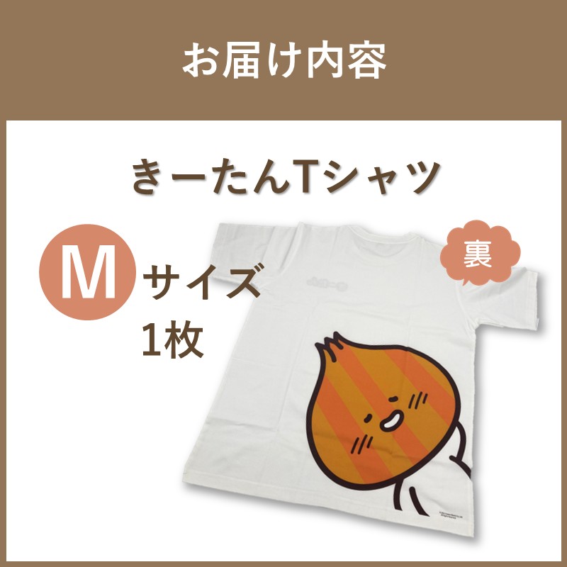 《7営業日以内に発送》きーたんTシャツ Mサイズ ( Tシャツ シャツ トップス M イラスト 可愛い )【165-0011】