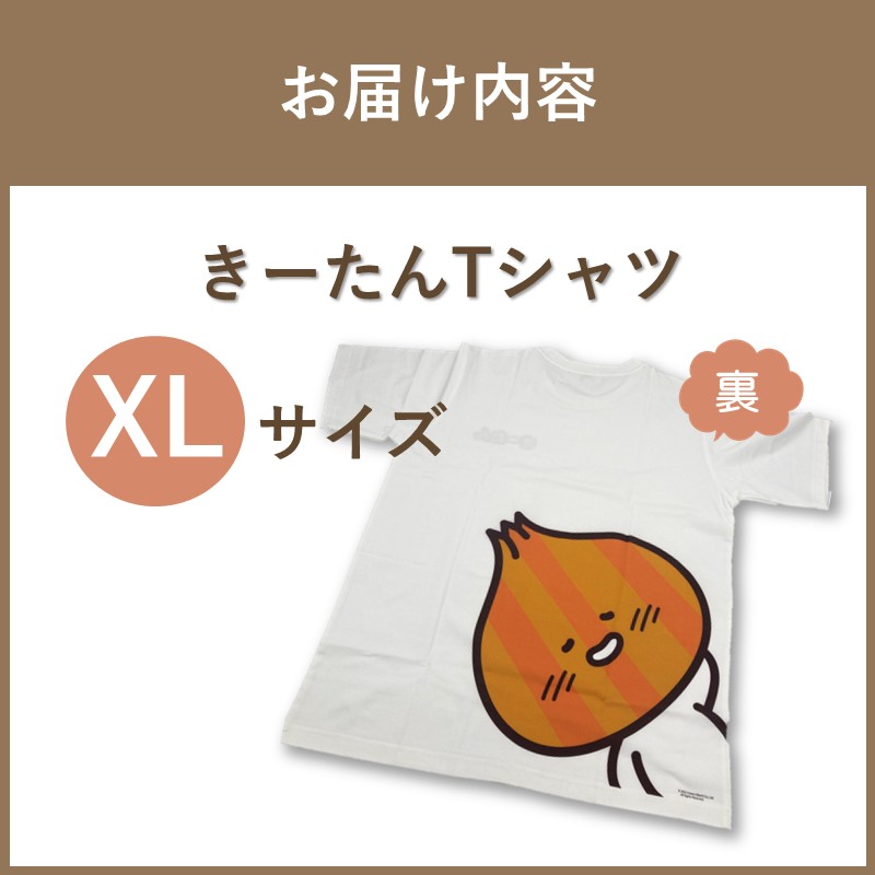 《7営業日以内に発送》きーたんTシャツ XLサイズ ( Tシャツ シャツ トップス XL イラスト 可愛い )【165-0013】