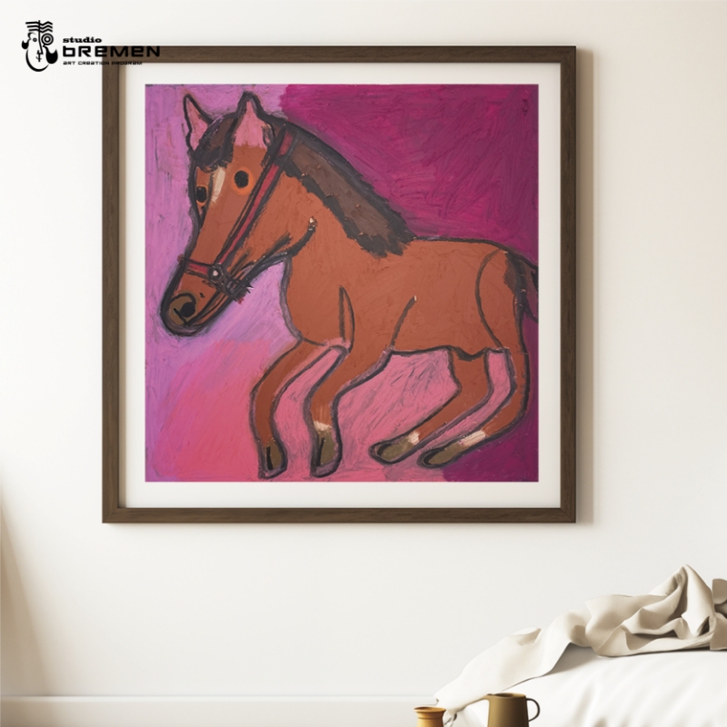 蛯子陽太(studioBREMEN)の動物作品【オイルパステル画オーダーメイド】 S8号サイズ ( 絵画 絵 アート 動物 犬 猫 )【202-0001】