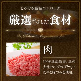【北海道産肉100％使用】肉汁じゅわっと♪手ごねハンバーグ 6個入 ( 北海道産肉 おかず 玉ねぎ オニオン オホーツク 肉 手ごね ハンバーグ 北海道 玉ねぎ 贈答 )【130-0002】