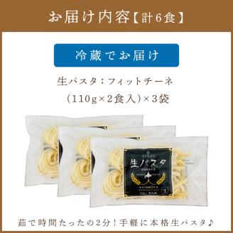 《14営業日以内に発送》【北海道産小麦100％使用】津村製麺所がつくる本格 生パスタ フィットチーネ 6食入 ( パスタ 麺 麺類 北海道 北見市 生麺 モチモチ )【003-0031】