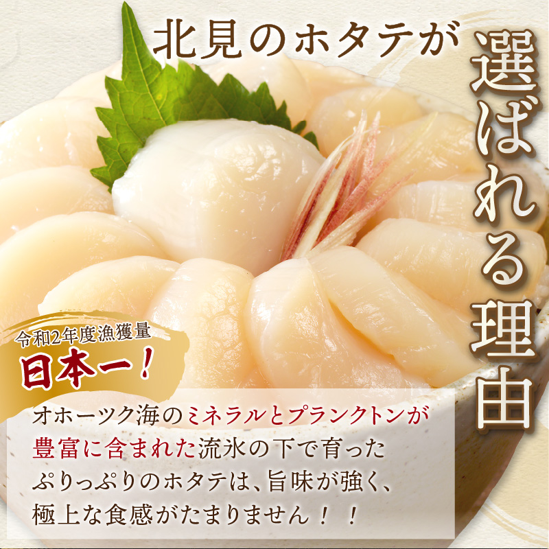 【2026年1月発送】北海道オホーツク海産 ホタテ貝柱 800g 生食用 ( 海鮮 魚介 魚介類 貝 貝類 帆立 ほたて お刺身 刺身 貝柱 海鮮丼 帆立貝柱 ホタテ )【037-0016】