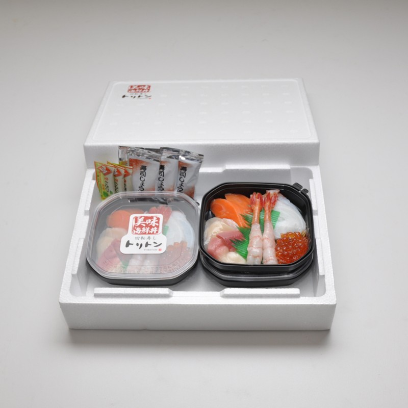 トリトンの海鮮丼 3個セット ( トリトン お寿司 海鮮 ホタテ いくら タコ )【071-0005】