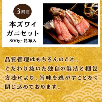 【3ヶ月定期便】 海物語～北見からの贈り物～ ( 海鮮 海の幸 定期便 ホッケ カニ さけ しゃけ 紅鮭 蟹 かに ほっけ 魚 逸品 )【999-0204】