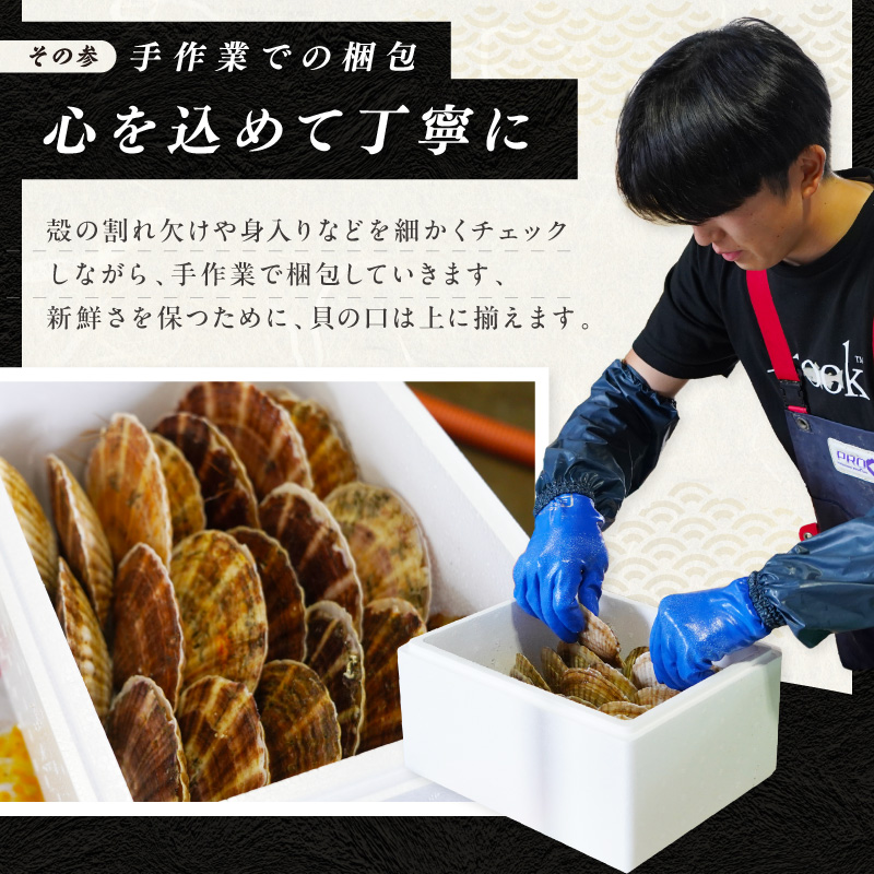 【予約：2026年10月下旬から順次発送】北海道漁師直送 最高鮮度3D冷凍ホタテ「しばれホタテ」 化粧箱入り 250g×3箱 ( 海鮮 魚介 魚介類 貝 ほたて 刺身 貝柱 海鮮丼 贈答 ギフト )【197-0005-2026】