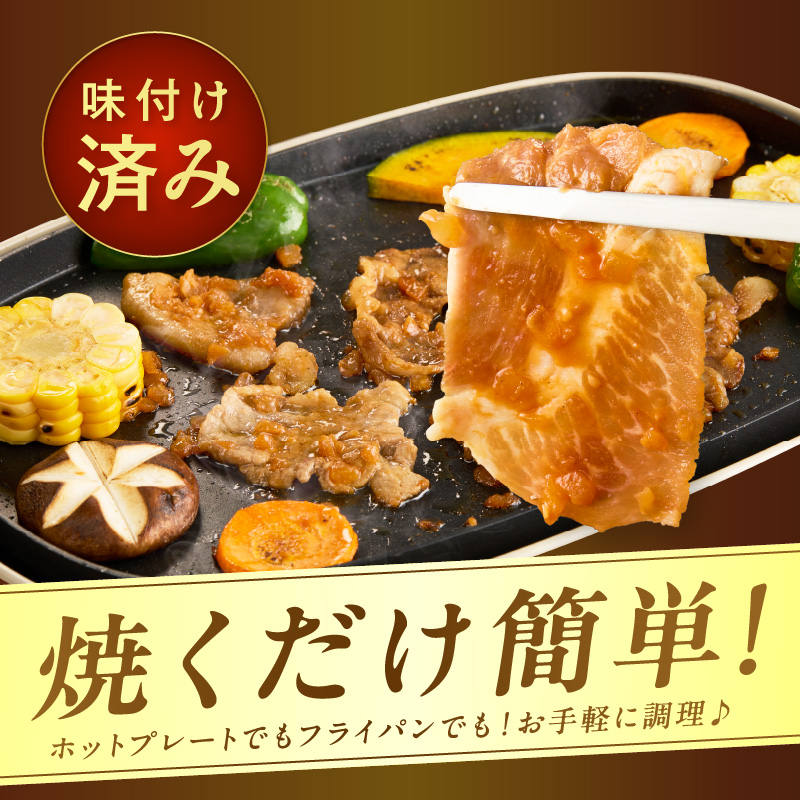 【予約：2025年12月から順次発送】北見市産玉ねぎ使用 味付け豚肉 醤油タレ 300g×2個 ( 肉 豚肉 たまねぎ タマネギ 焼肉 )【224-0016】