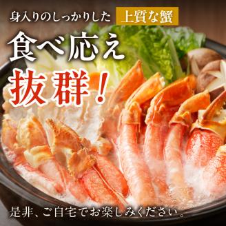 北見市加工 生冷本ズワイガニセット 1kg 昆布入り ( 蟹 かに 魚介類 カニ鍋 ズワイガニ ふるさと納税 贈答 熨斗 )【094-0052】