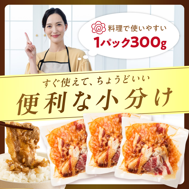 北見市産玉ねぎ使用 味付け牛肉 シャリアピンソース 300g×5個 ( 肉 牛肉 たまねぎ タマネギ 焼肉 )【224-0015】