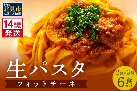 《14営業日以内に発送》【北海道産小麦100％使用】津村製麺所がつくる本格 生パスタ フィットチーネ 6食入 ( パスタ 麺 麺類 北海道 北見市 生麺 モチモチ )【003-0031】