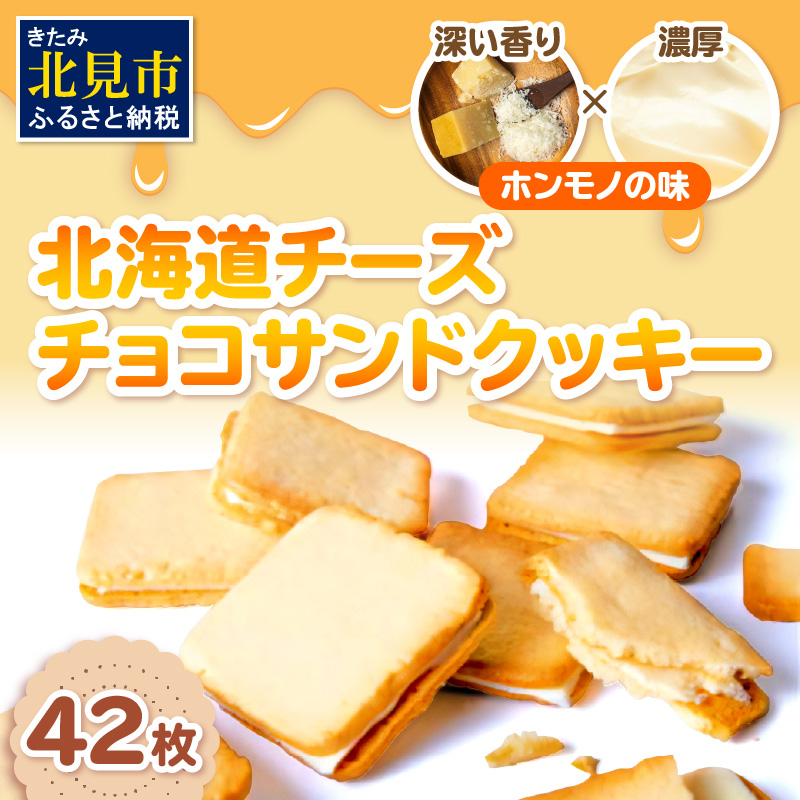 北海道 チーズチョコサンドクッキー 42枚 ( クッキー チーズ スイーツ お菓子 チョコサンド )【101-0008】