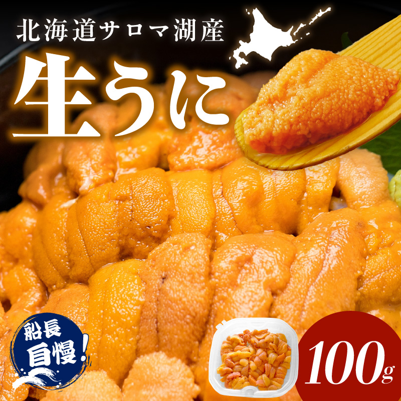 【予約：2026年4月中旬から順次発送】サロマ湖産 生うに ( 海鮮 雲丹 うに ウニ 塩水 生ウニ 生うに ウニ丼 エゾバフンウニ ムキ身 高級 1パック 期間限定 )【114-0006-2026】